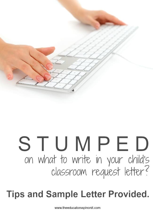 How to Write a Classroom Placement Letter or Teacher Request