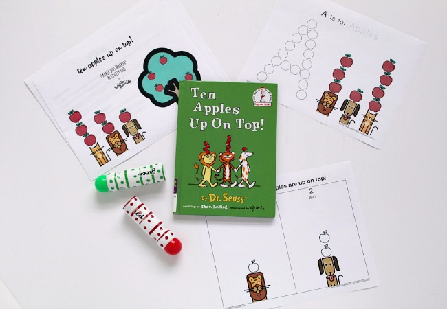Printable for Ten Apples Up On Top 