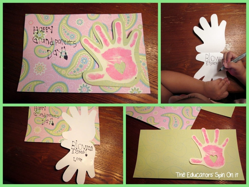 Grandparents Day Card using Handprints 