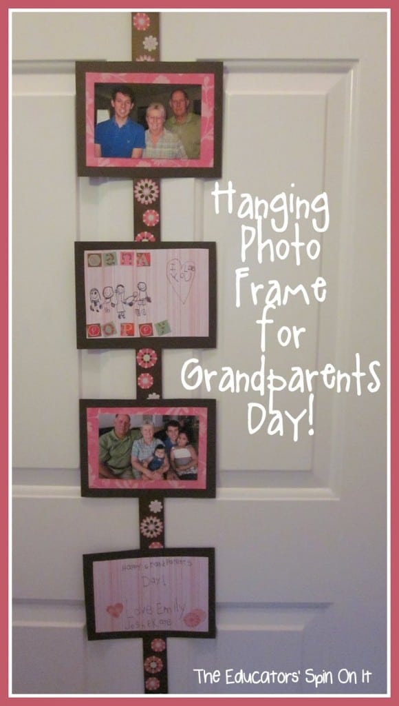 Hanging Photo Frame for Grandparents Day Gift Idea