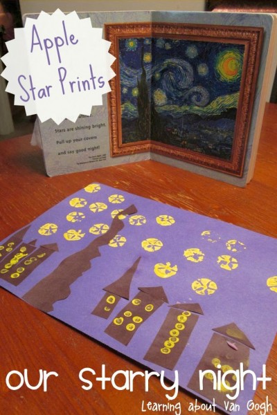 child made starry night by van gogh