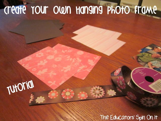 Hanging Photo Frame for Grandparents Day from The Educators' Spin On It