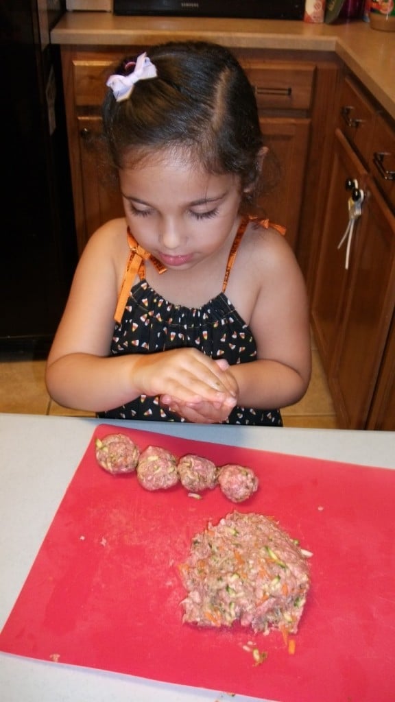 Making Meatballs with Kids for Kids Cooking Lesson