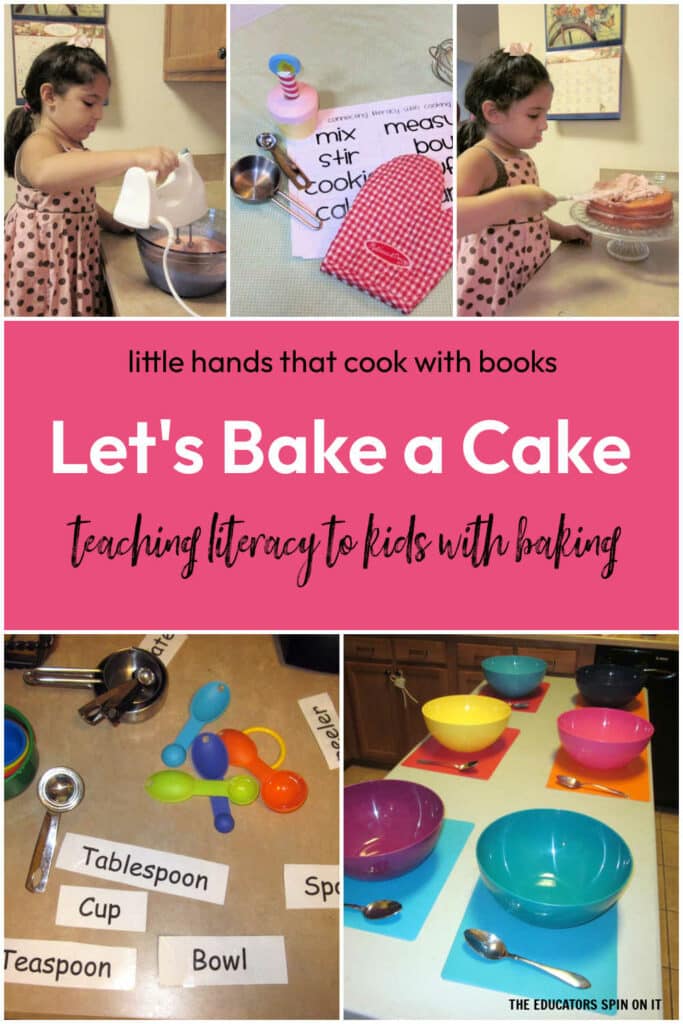 Let's Bake a Cake! A little hands that cook with books lesson for kids.