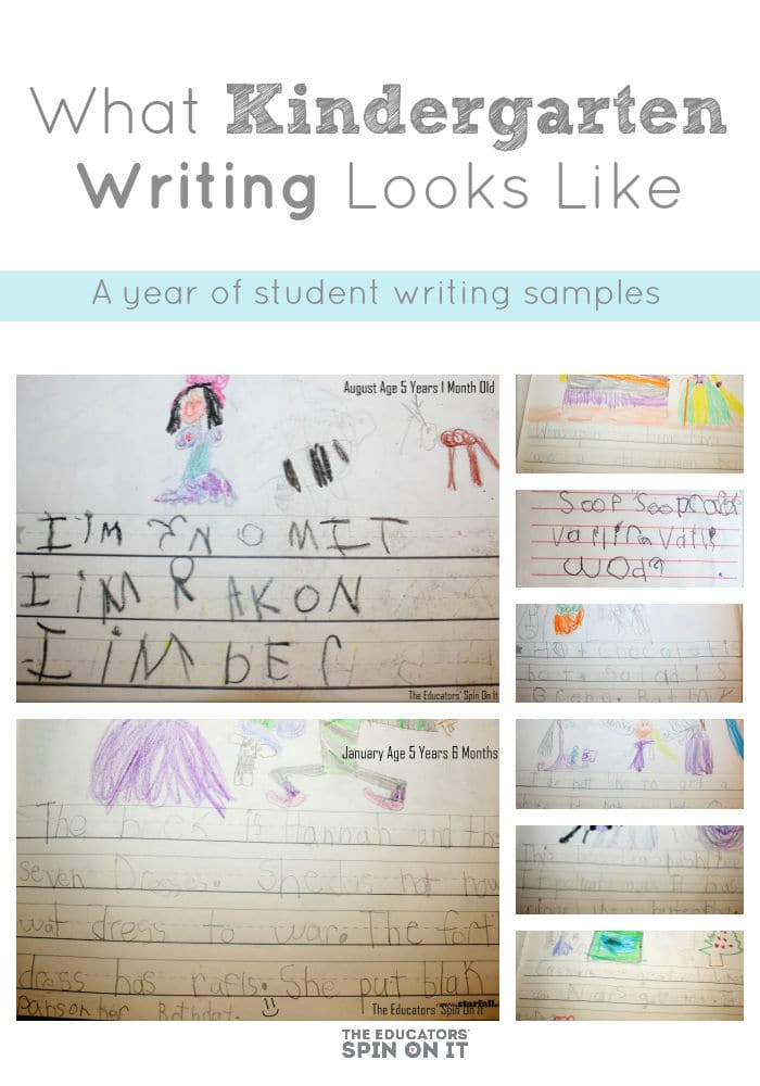 What Kindergarten Writing Looks LIke