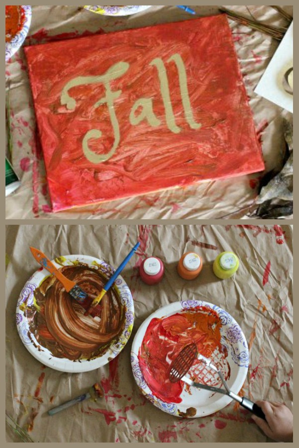 Fall Painting with Toddlers