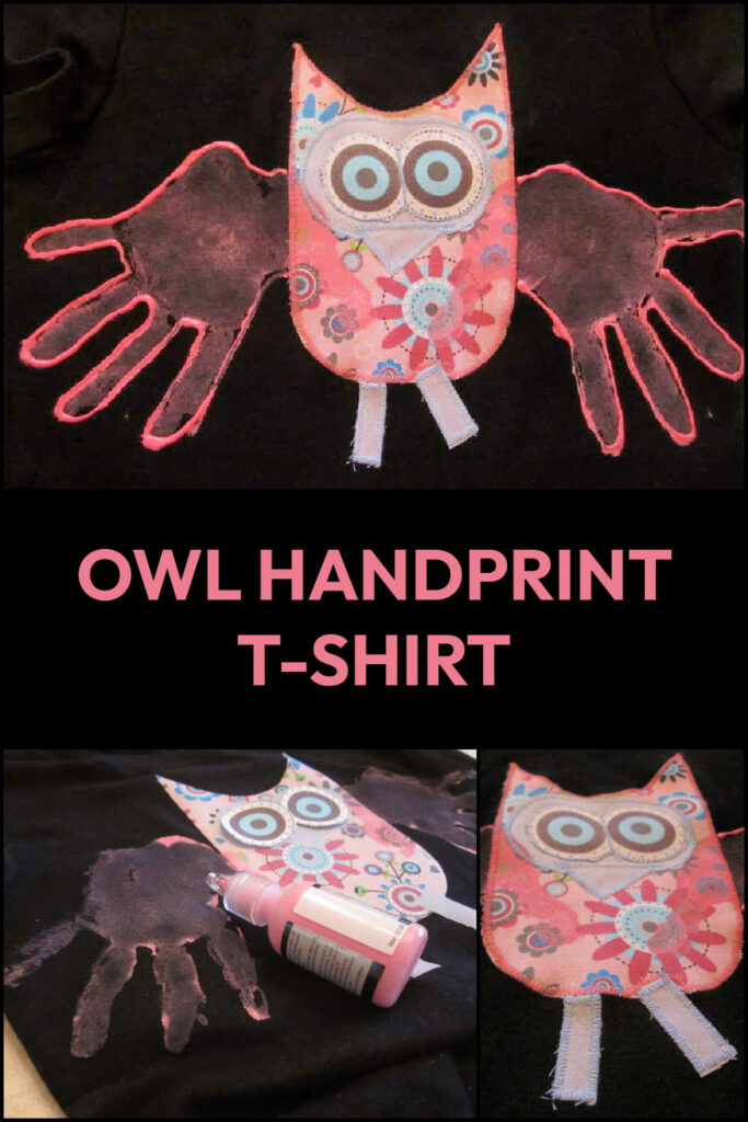Owl Handprint T-Shirt Tutorial for Kids