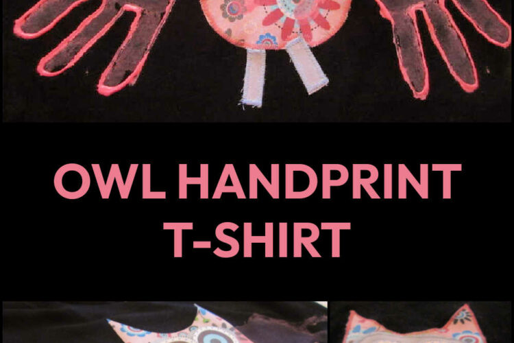 Owl Handprint T-Shirt Tutorial for Kids