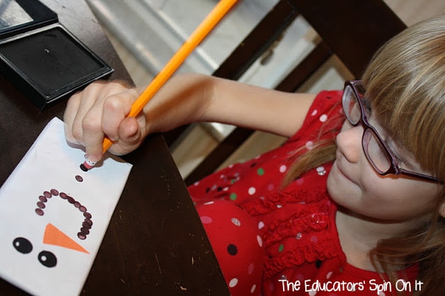 Making a Snowman Candy Wrapper for Gift 