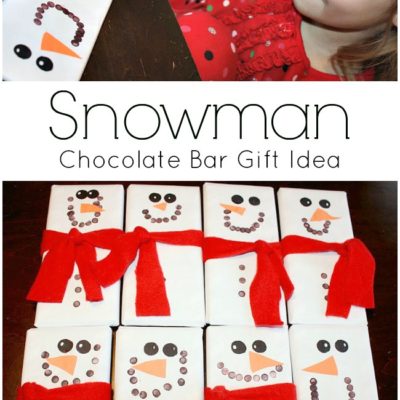 Snowmen Candy Bars Make Great Teacher Gifts