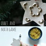 handmade star ornament with noodles for Christmas