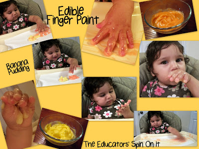 edible yogurt painting for toddlers