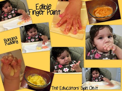 Baby Time: Edible Finger Paint