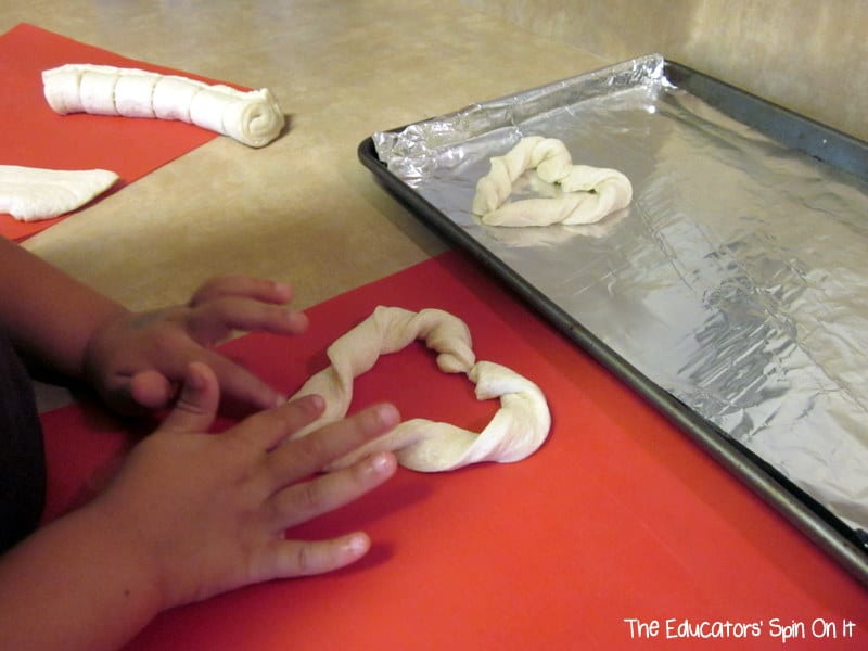 Making Heart Shaped Bread with Kids for Valentine's Day