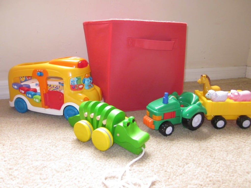 Storing Toys by Themes for Kids for easy cleanup 