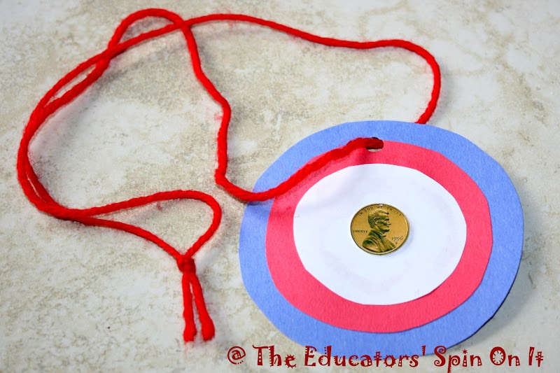 Presidents Day Necklace Craft for Kids 