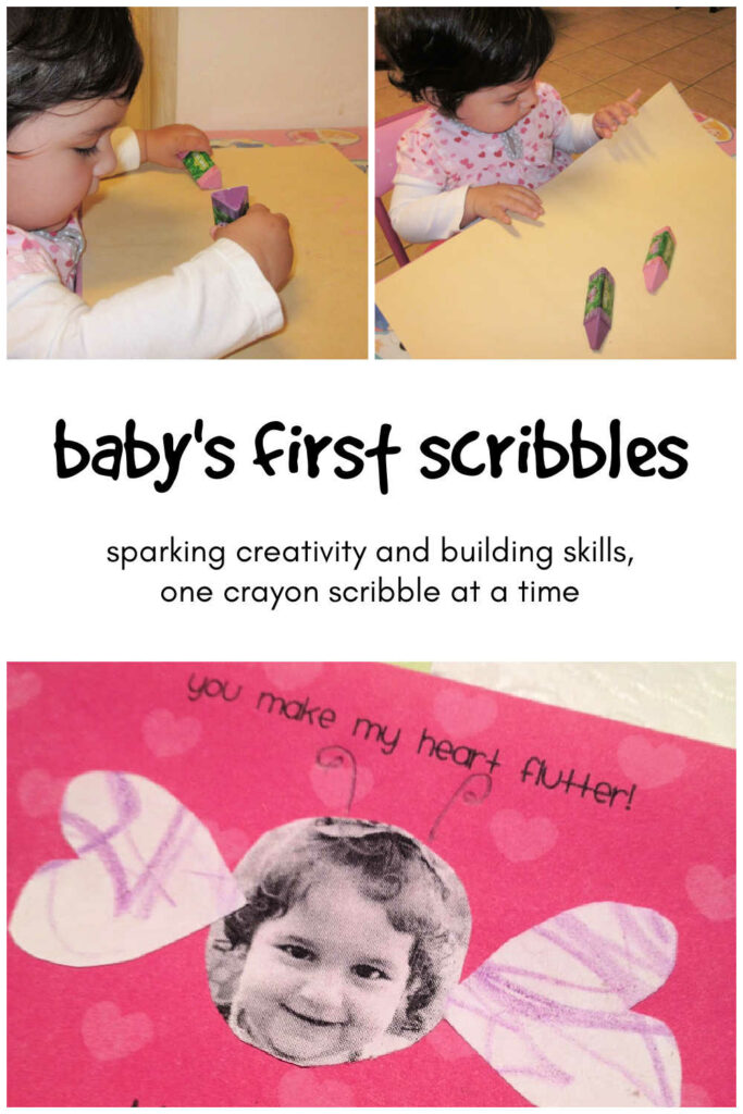 Baby's First Scribble with Crayons