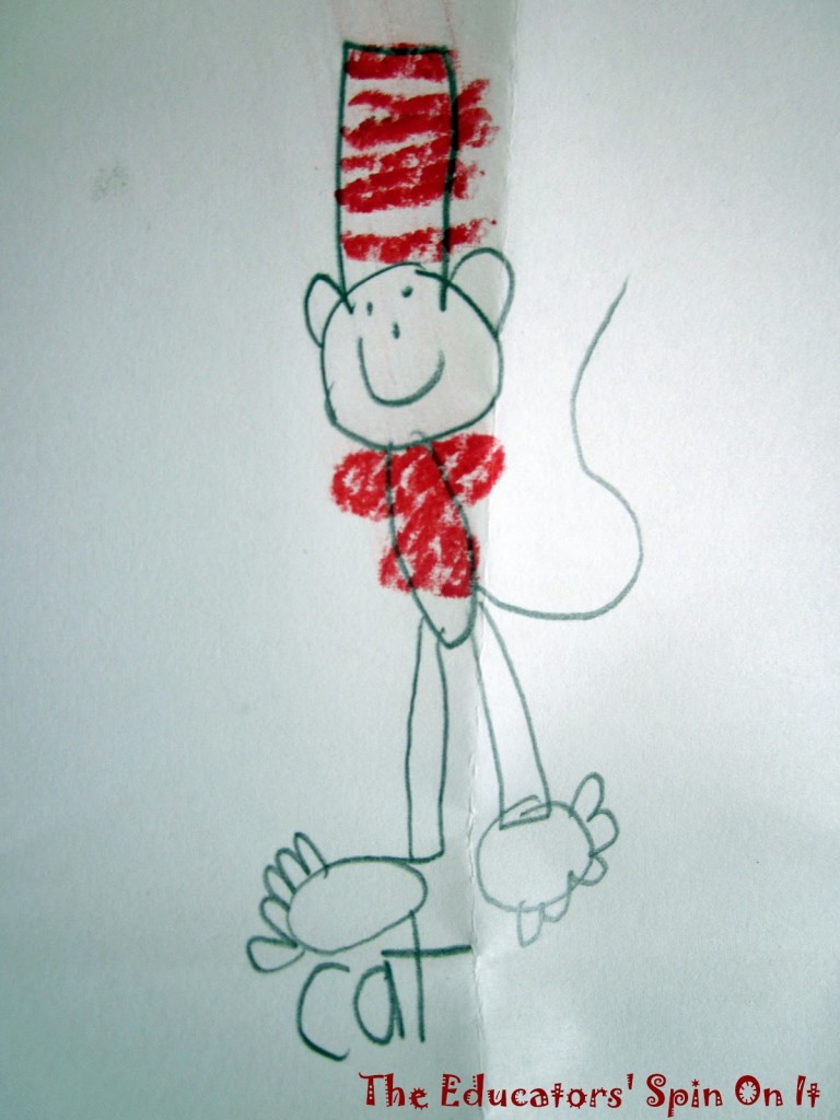 Drawing activity for Dr. Seuss week of the Cat in the Hat