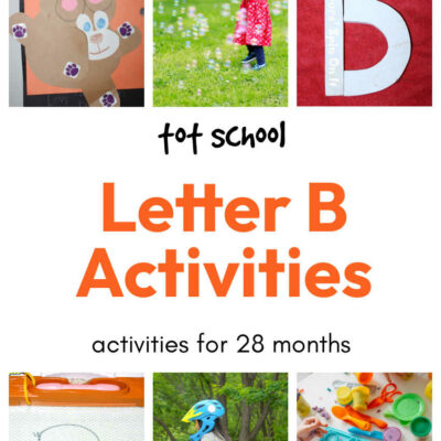 Tot School – The letter B 28 months