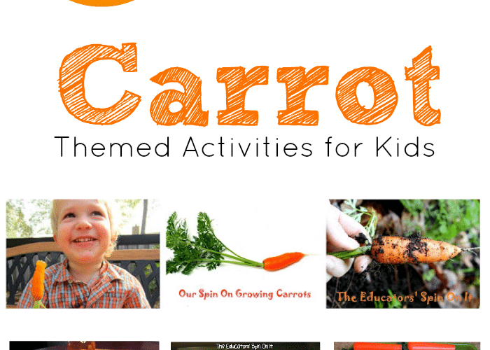 30+ Carrot Themed Activities for Kids inspired by The Carrot Seed