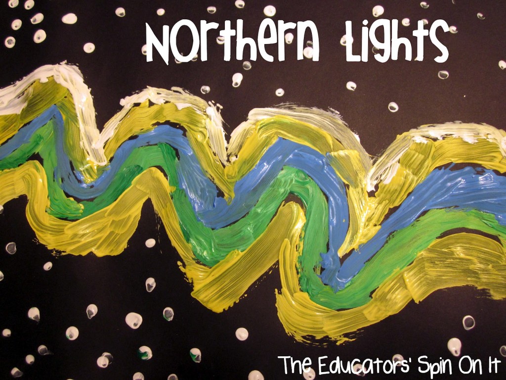 Northern Lights Art Project for Kids 