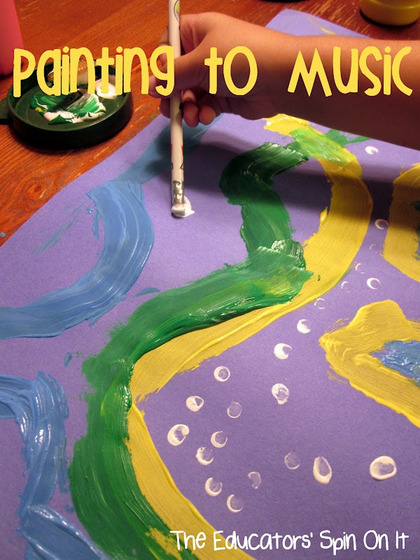 Painting Northern Lights with Kids through Art and Music