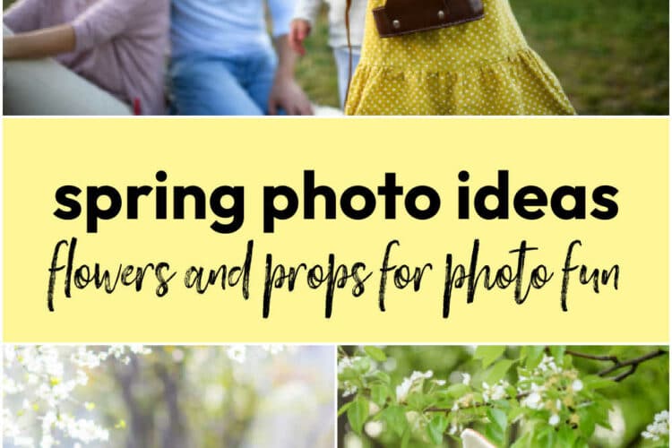 Spring Photo Ideas - flowers and props for photo fun