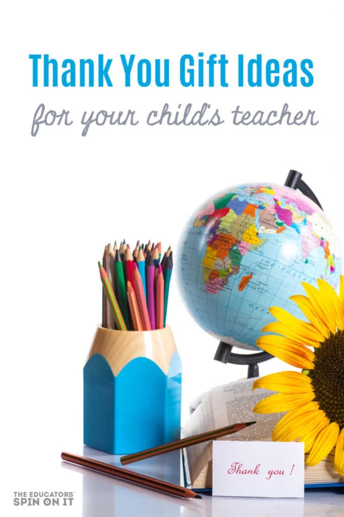 Teacher Themed Globe, pencils and flowers for Teacher Appreciation Day