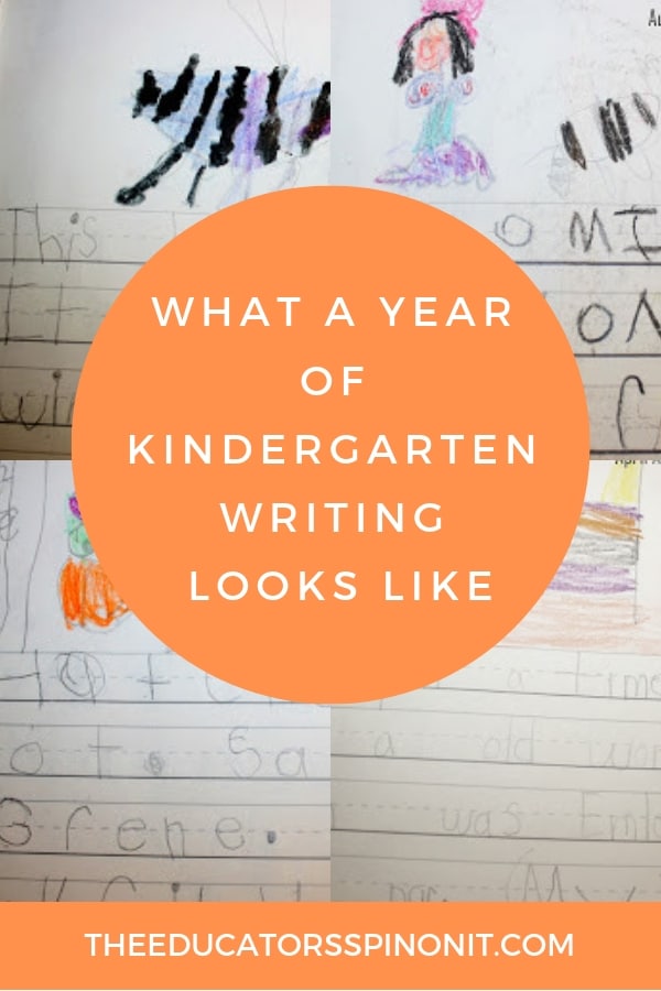 What kindergarten writing looks like a year of student samples ObKids