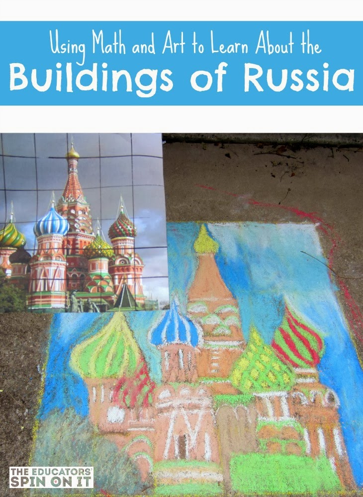 Sidewalk Chalk Painting of Russian Landmark 