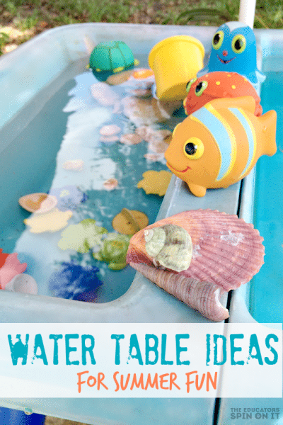 Water Table with Toys for Preschoolers and Toddler for summer fun