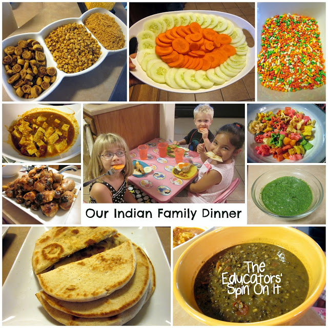 Indian Recipes for Kids to make as they learn about the world with food.