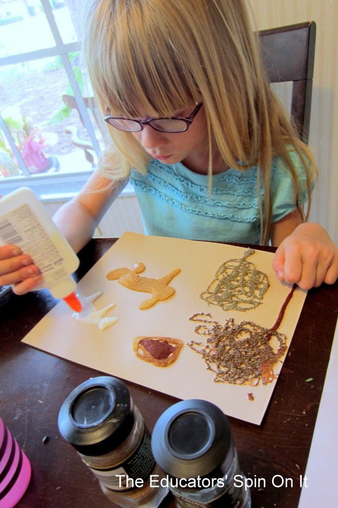 Painting with Spices Art Activity for Kids 