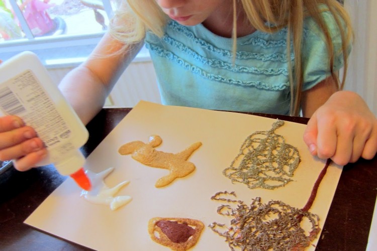 Painting with Spices Art Activity for Kids