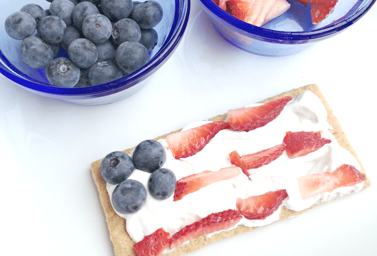 4th of July Snack for Kids with Fruit