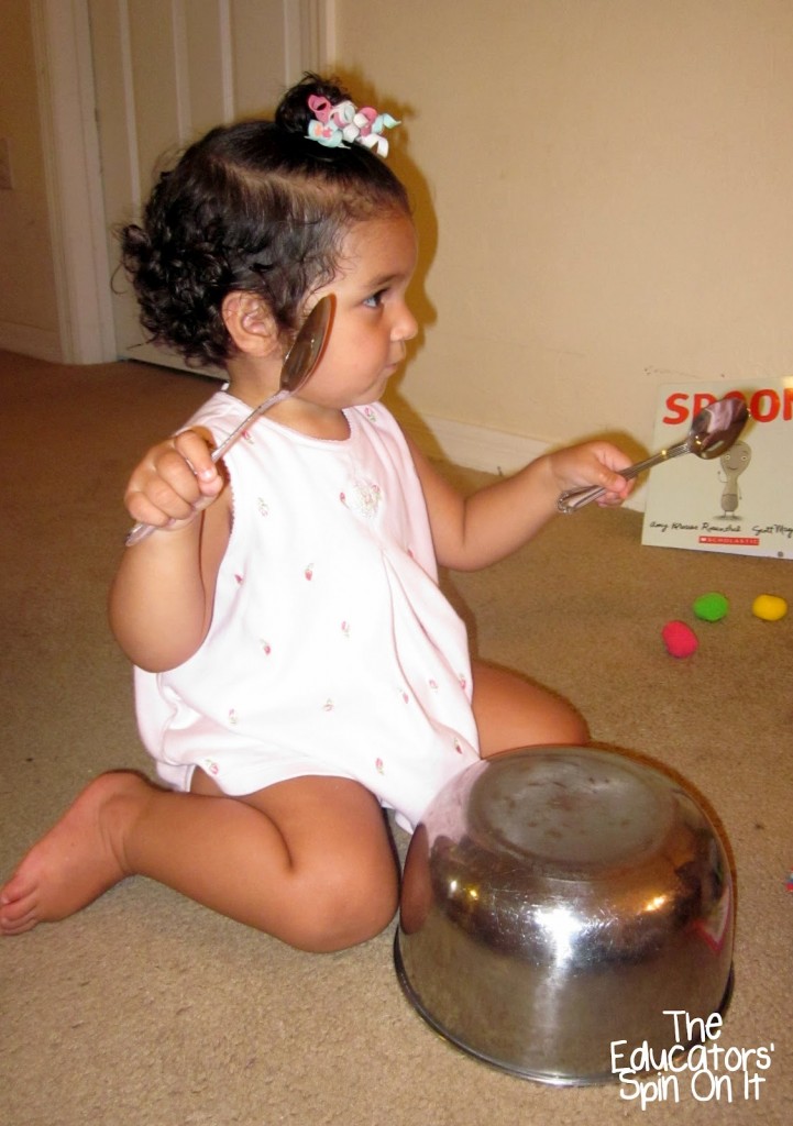 Playing Musical Spoon inspired by the Book Spoon by Amy Krouse Rosenthal