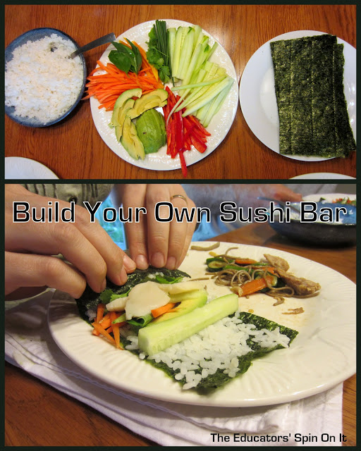 Making Sushi with Kids to learn about Japan