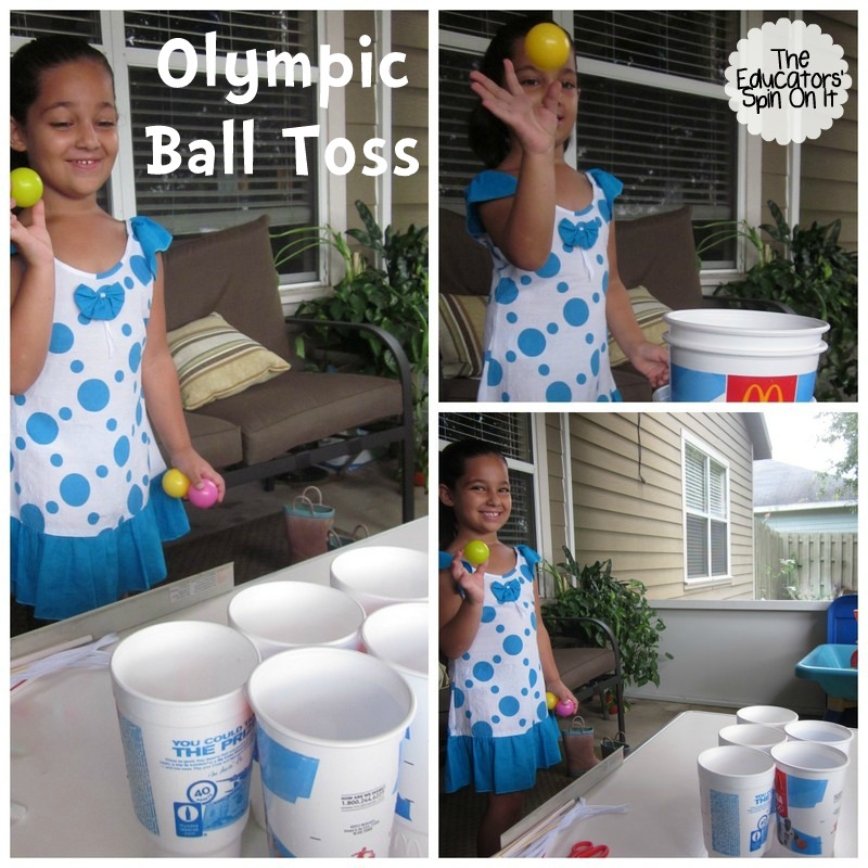 Olympic Ball Toss Game for Kids