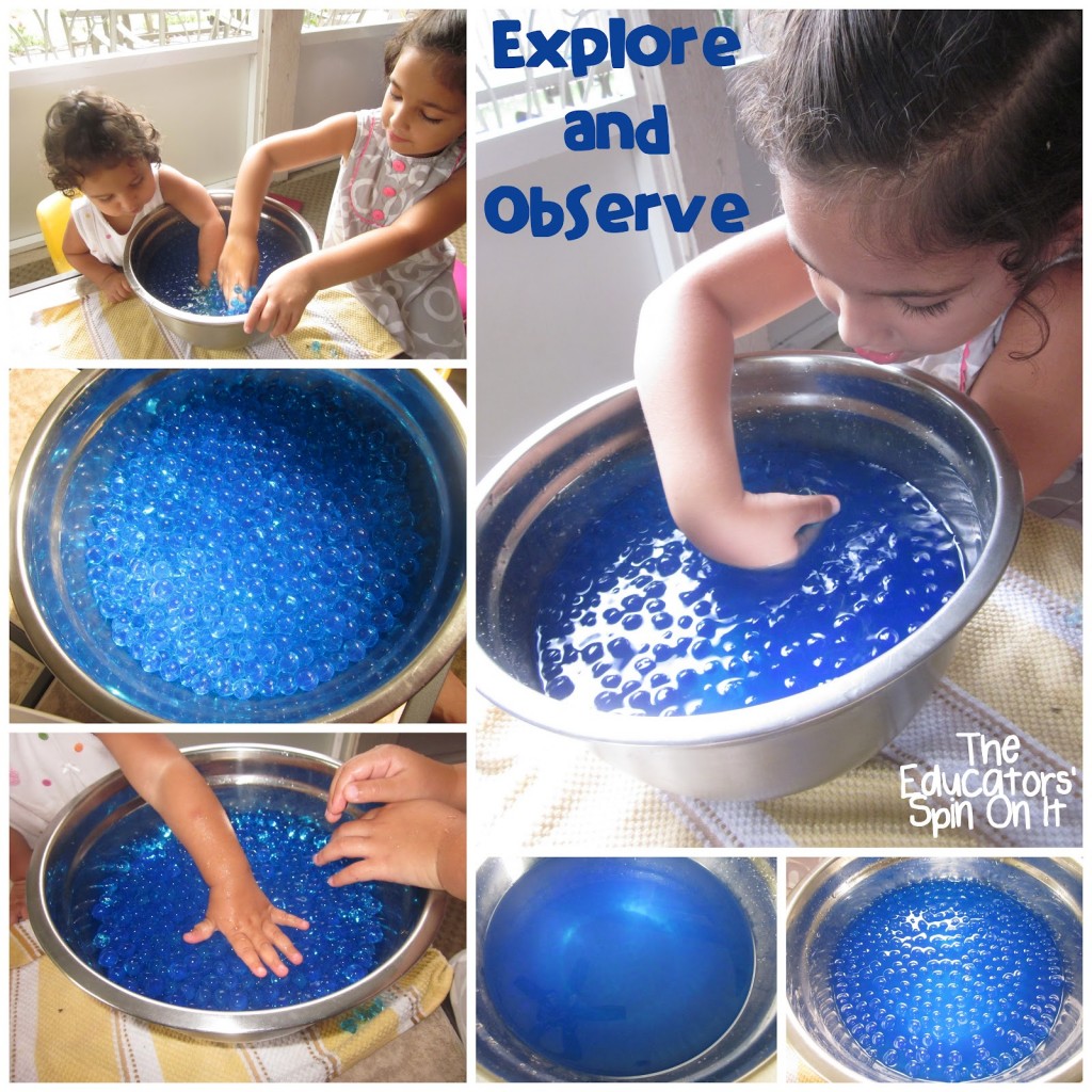 Observing water beads as they grow