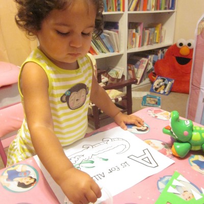 A is for Alligator: Tot School 21 Months