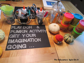 Halloween toddler part: playdough imagination station