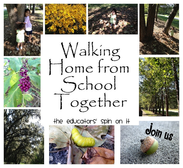 Walking Home from School Together. A fun way to explore nature in your community 