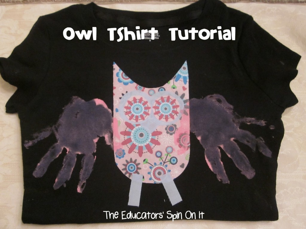 Owl T-shirt Tutorial for Kids to Make with Handprint