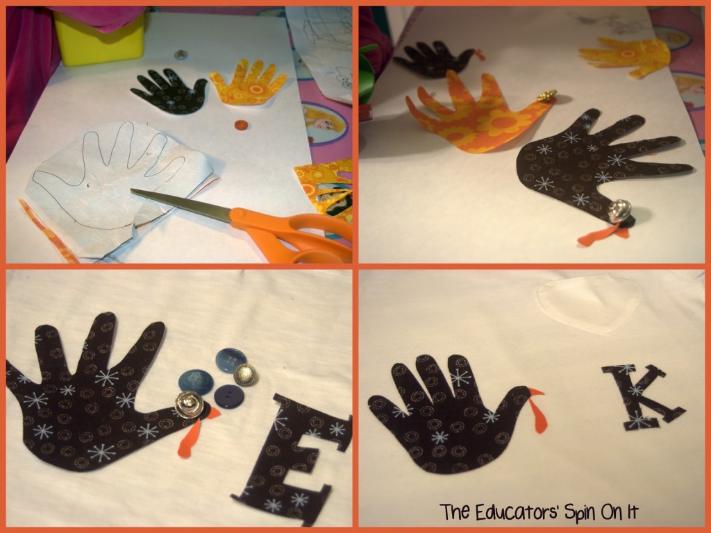 making turkey tshirts with kids after school 
