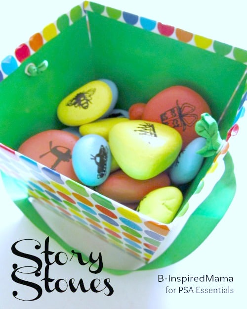 Stamped Story Stones for Kids