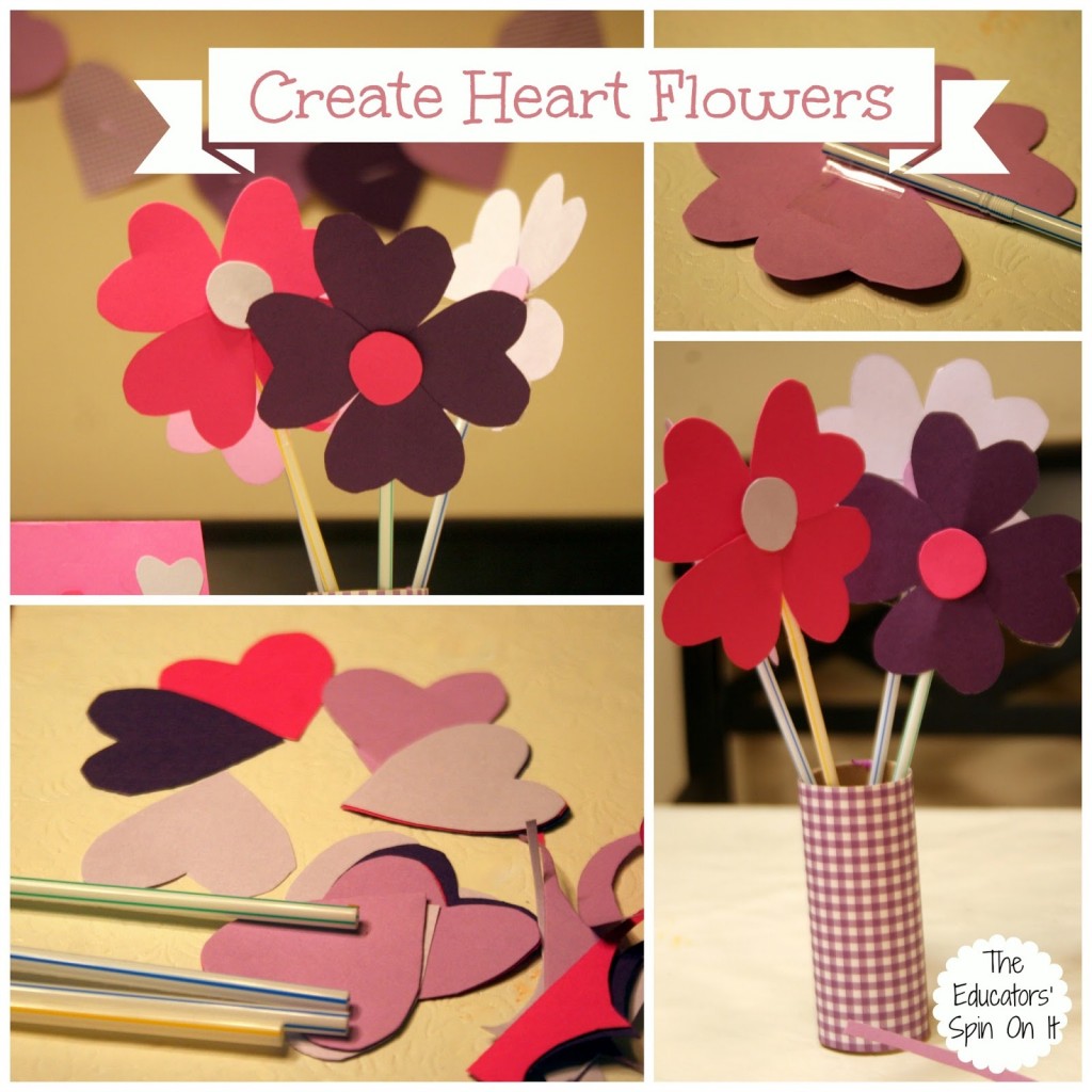 How to Create Heart Flowers with Kids for Valentine's Day