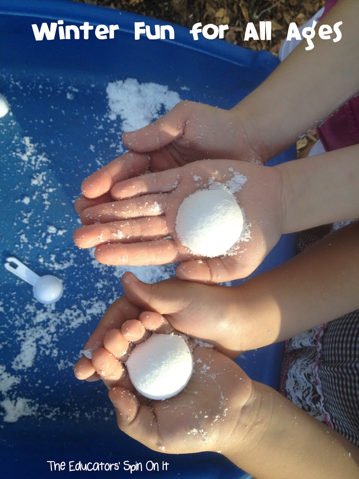 Playing with Instant Snow! A fun idea for playdates with kids. 