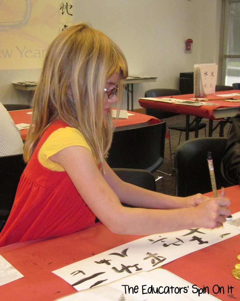 Learning about Chinese Writing at Museum Event 