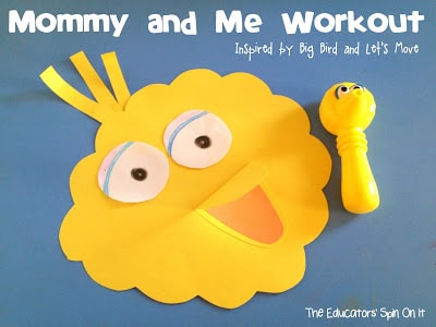 Mommy and Me Workout Ideas with a Sesame Street Theme and Mrs. Obama! 