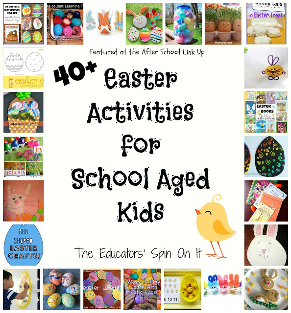 40 Easter Activities for Kids featured at The Educators' Spin On It 